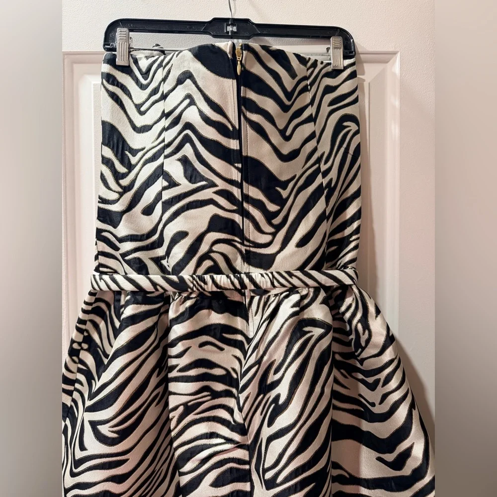 Lilly Pulitzer Black and White Strapless Dress - Picture 4 of 4